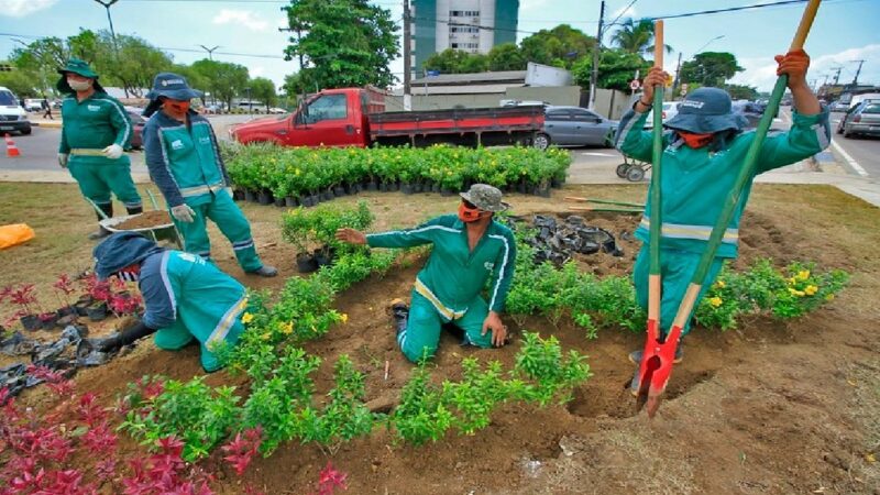 Distrito Industrial já ganha ‘nova cara’ com avanço das ações de paisagismo e urbanismo da prefeitura