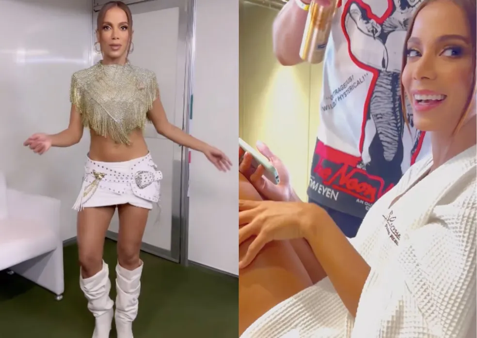 Anitta diz que emprestou calcinha para Luisa Sonza