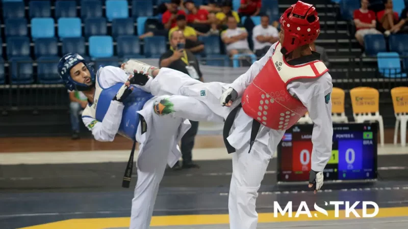 O Brasil fez bonito no taekwondo em Santiago