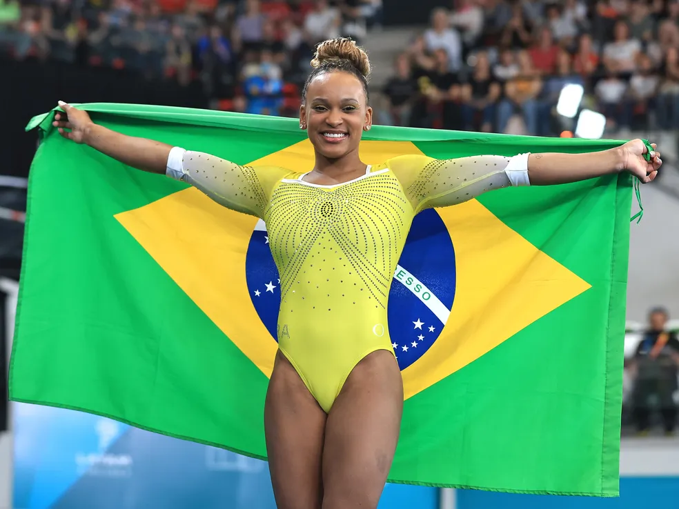 Rebeca Andrade fatura medalha de ouro no salto no Pan 2023