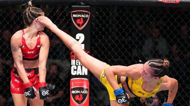 Amanda Ribas nocauteia Luana Pinheiro com chute incrível no UFC