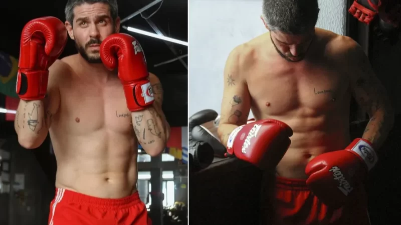 Pedro Neschling arranca suspiros na web com fotos treinando boxe