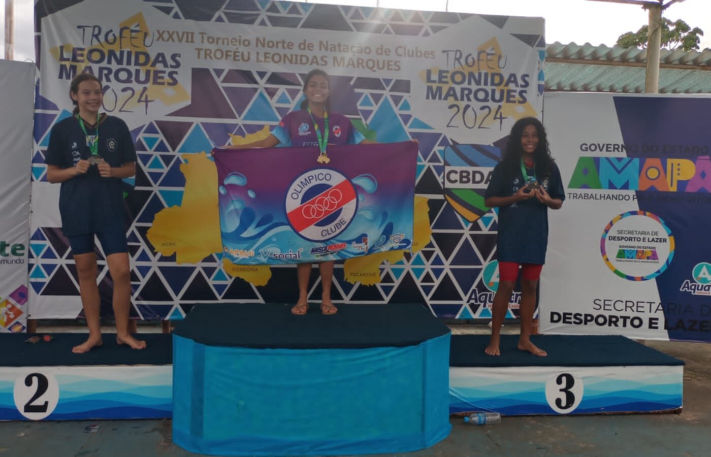 A nadadora amazonense Bianca Gouveia ganha Troféu de Atleta mais Eficiente da Copa Norte na categoria Infantil 1