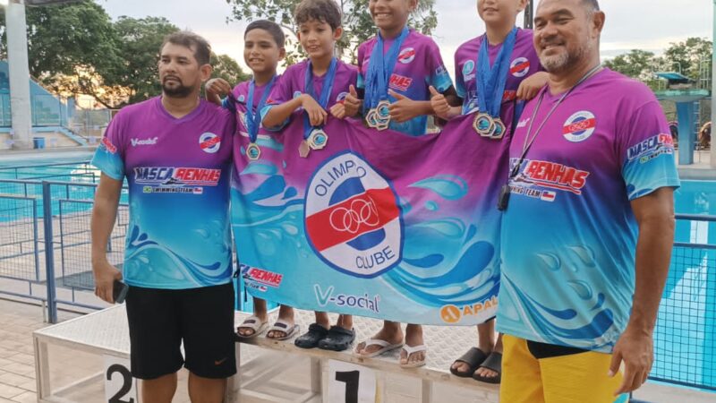 A Equipe Mascarenhas Team/Olimpico Clube, ganha muitas medalhas na I Etapa do Campeonato de Aspirantes 2024 de natação do Amazonas