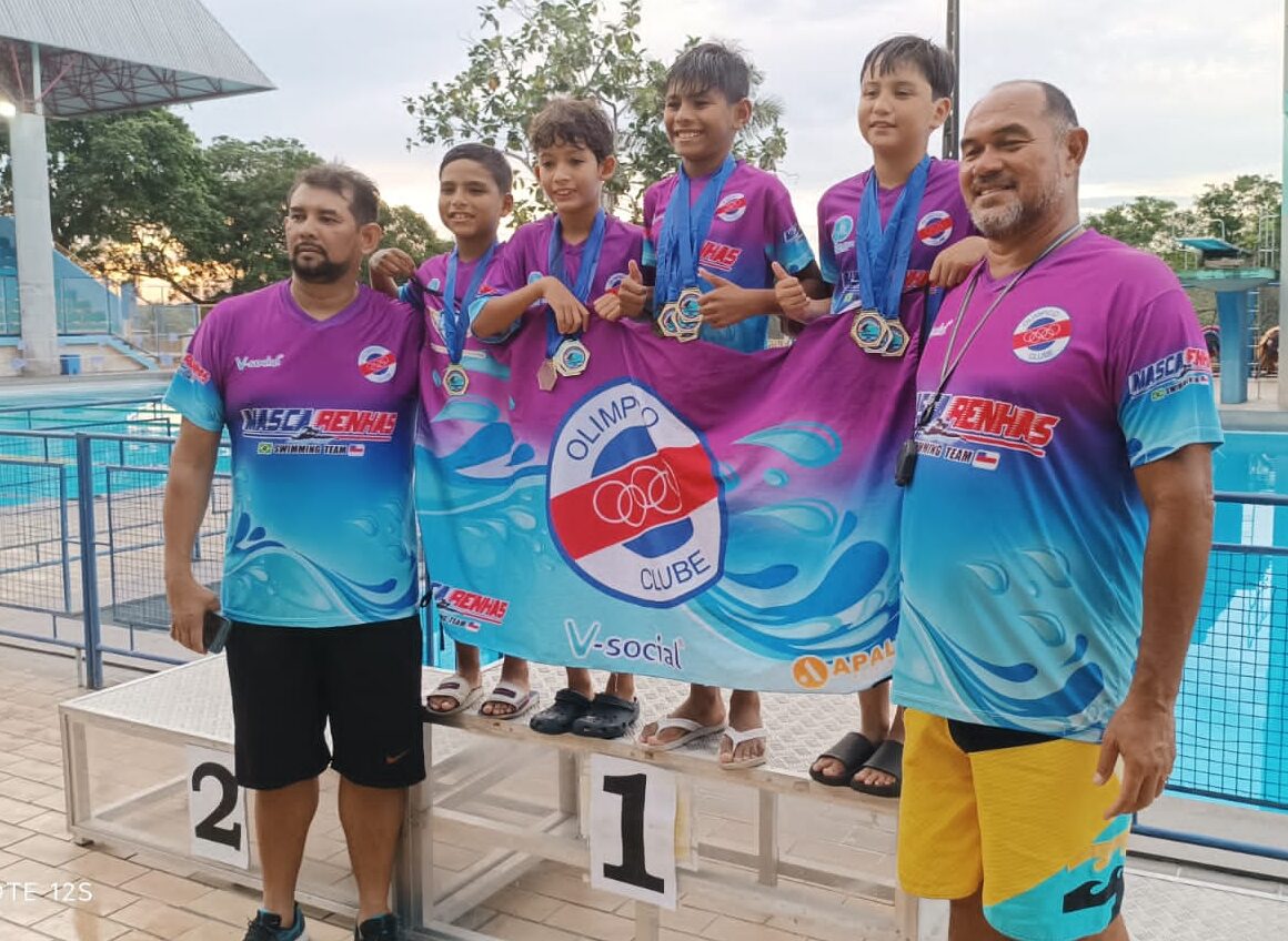 A Equipe Mascarenhas Team/Olimpico Clube, ganha muitas medalhas na I Etapa do Campeonato de Aspirantes 2024 de natação do Amazonas